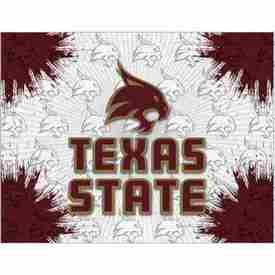 Texas State University Canvas Wall Art by Holland Bar Stool Company, AGS-LCnvs1520TexsSt Texas State University Canvas Wall Art by Holland Bar Stool Company, AGS-LCnvs1520TexsSt