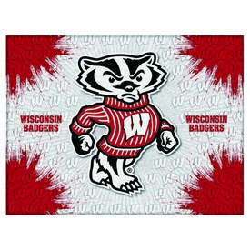 Wisconsin "Badger" Logo Canvas by Holland Bar Stool Company, LCnvsWI-Bdg Wisconsin "Badger" Logo Canvas by Holland Bar Stool Company, LCnvsWI-Bdg