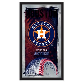 Houston Astros 15" x 26" Baseball Mirror by Holland Bar Stool Company, MBsblMLBHou