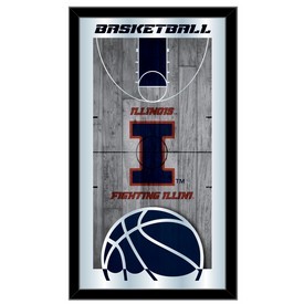 Illinois 15" x 26" Basketball Mirror by Holland Bar Stool Company, MBsktIlliniU