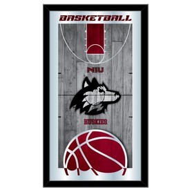 Northern Illinois 15" x 26" Basketball Mirror by Holland Bar Stool Company, MBsktNorIll