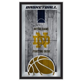 Notre Dame 15" x 26" Basketball Mirror by Holland Bar Stool Company, MBsktNotreD