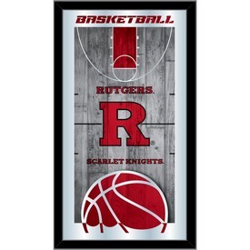 Rutgers 15" x 26" Basketball Mirror by Holland Bar Stool Company, MBsktRutger