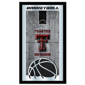 Texas Tech 15" x 26" Basketball Mirror by Holland Bar Stool Company, MBsktTXTech