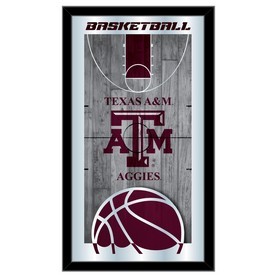 Texas A&M 15" x 26" Basketball Mirror by Holland Bar Stool Company, MBsktTexA-M