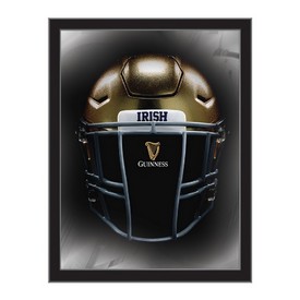 Notre Dame - Guinness (Helmet) 26"x15" Wall Mirror Holland Bar Stool Co., MColND-Guin-Hlm
