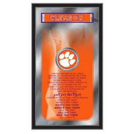 Clemson 26" x 15" Fight Song Mirror by Holland Bar Stool Company, MFghtClmson