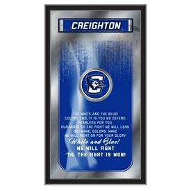 Creighton 26" x 15" Fight Song Mirror by Holland Bar Stool Company, MFghtCrghtn