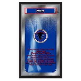 DePaul 26" x 15" Fight Song Mirror by Holland Bar Stool Company, MFghtDePaul