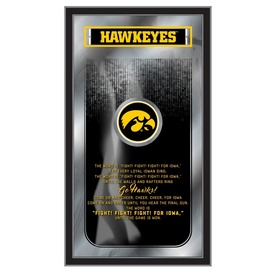 Iowa 26" x 15" Fight Song Mirror by Holland Bar Stool Company, MFghtIowaUn