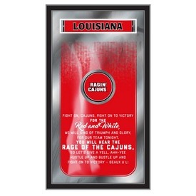 Louisiana-Lafayette 26" x 15" Fight Song Mirror by Holland Bar Stool Company, MFghtLA-Laf