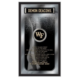 Wake Forest 26" x 15" Fight Song Mirror by Holland Bar Stool Company, MFghtWakeFr