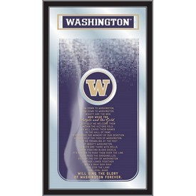 Washington 26" x 15" Fight Song Mirror by Holland Bar Stool Company, MFghtWashUn