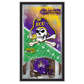 East Carolina 15 x 26 Football Mirror by Holland Bar Stool Company, MFtblEcarol