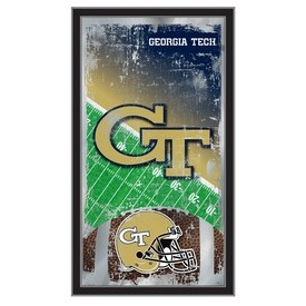 Georgia Tech 15" x 26" Football Mirror by Holland Bar Stool Company, MFtblGATech