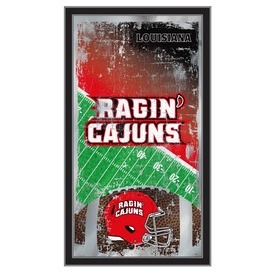 Louisiana-Lafayette 15" x 26" Football Mirror by Holland Bar Stool Company, MFtblLA-Laf
