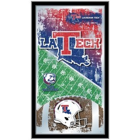 Louisiana Tech 15" x 26" Football Mirror by Holland Bar Stool Company, MFtblLaTech