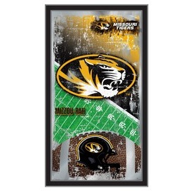 Missouri 15" x 26" Football Mirror by Holland Bar Stool Company, MFtblMizzou