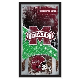 Mississippi State 15" x 26" Football Mirror by Holland Bar Stool Company, MFtblMssStU