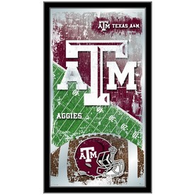 Texas A&M 15" x 26" Football Mirror by Holland Bar Stool Company, MFtblTexA-M