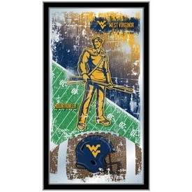 West Virginia 15" x 26" Football Mirror by Holland Bar Stool Company, MFtblWestVA