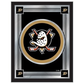 Anaheim Ducks 17" x 22" Logo Mirror by Holland Bar Stool Company, MLogoAnaDks