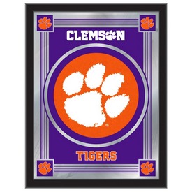 Clemson 17"x22" Logo Wall Mirror by Holland Bar Stool Company, AGS-MLogoClmson Clemson 17"x22" Logo Wall Mirror by Holland Bar Stool Company, AGS-MLogoClmson