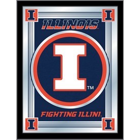 University of Illinois 17"x22" Logo Wall Mirror by Holland Bar Stool Company, AGS-MLogoIlliniU University of Illinois 17"x22" Logo Wall Mirror by Holland Bar Stool Company, AGS-MLogoIlliniU
