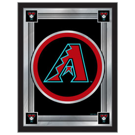 Arizona Diamondbacks 17"x22" Logo Wall Mirror by Holland Bar Stool, AGS-MLogoMLBAri Arizona Diamondbacks 17"x22" Logo Wall Mirror by Holland Bar Stool, AGS-MLogoMLBAri