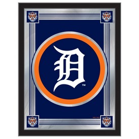 Detroit Tigers 17"x22" Logo Wall Mirror by Holland Bar Stool, AGS-MLogoMLBDet Detroit Tigers 17"x22" Logo Wall Mirror by Holland Bar Stool, AGS-MLogoMLBDet
