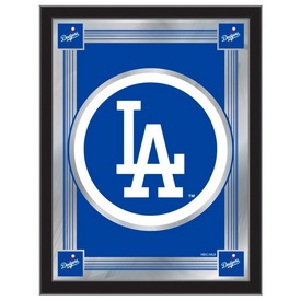 Los Angeles Dodgers 17"x22" Logo Wall Mirror by Holland Bar Stool, AGS-MLogoMLBLAD Los Angeles Dodgers 17"x22" Logo Wall Mirror by Holland Bar Stool, AGS-MLogoMLBLAD
