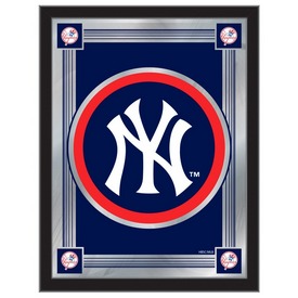 New York Yankees 17"x22" Logo Wall Mirror by Holland Bar Stool, AGS-MLogoMLBNYY New York Yankees 17"x22" Logo Wall Mirror by Holland Bar Stool, AGS-MLogoMLBNYY