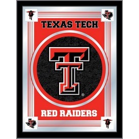 Texas Tech 17" x 22" Logo Mirror by Holland Bar Stool Company, MLogoTXTech