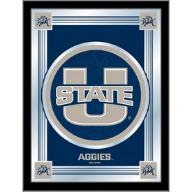Utah State University 17"x22" Logo Wall Mirror by Holland Bar Stool Company, AGS-MLogoUtahSt Utah State University 17"x22" Logo Wall Mirror by Holland Bar Stool Company, AGS-MLogoUtahSt