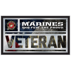 United States Marine Corps 26" x 15" Veteran Wall Mirror, MVetMarine
