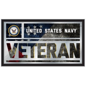 United States Navy 26" x 15" Veteran Wall Mirror, MVetNavy