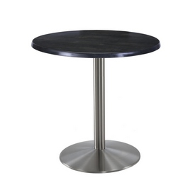Indoor/Outdoor 36" Tall OD214 Stainless Steel Table Base with 22" Diameter Foot and 30" Diameter Indoor/Outdoor Top by the Holland Bar Stool Co., AGS-OD214-2236SSOD30RBlkStl Indoor/Outdoor 36" Tall OD214 Stainless Steel Table Base with 22" Diameter Foot and 30" Diameter Indoor/Outdoor Top by the Holland Bar Stool Co., AGS-OD214-2236SSOD30RBlkStl