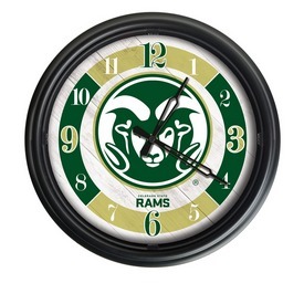 Colorado State University Indoor/Outdoor LED Wall Clock by Holland Bar Stool Co., ODClk14BK-08ColoSt
