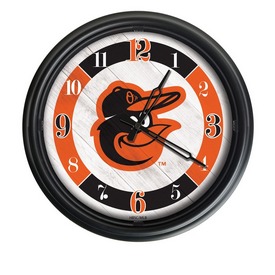 Baltimore Orioles Indoor/Outdoor LED Wall Clock, ODClk14BK-08MLBBal