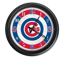 Chicago Cubs Indoor/Outdoor LED Wall Clock, ODClk14BK-08MLBCub