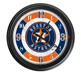 Houston Astros Indoor/Outdoor LED Wall Clock, ODClk14BK-08MLBHou