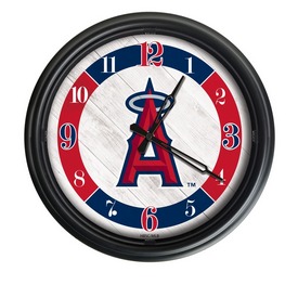 Los Angeles Angels Indoor/Outdoor LED Wall Clock, ODClk14BK-08MLBLAA