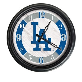 Los Angeles Dodgers Indoor/Outdoor LED Wall Clock, ODClk14BK-08MLBLAD