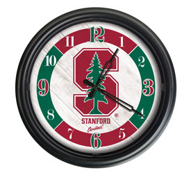 Stanford University Indoor/Outdoor LED Wall Clock by Holland Bar Stool Co., ODClk14BK-08Stnfrd