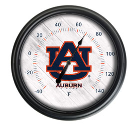 Auburn University Indoor/Outdoor LED Thermometer by Holland Bar Stool Company, ODThrm14BK-08Auburn