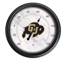 University of Colorado Indoor/Outdoor LED Thermometer by Holland Bar Stool Company, ODThrm14BK-08ColoUn