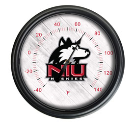 University of Northern Illinois Indoor/Outdoor LED Thermometer by Holland Bar Stool Company, ODThrm14BK-08NorIll