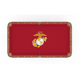 United States Marine Corps (Red/Yellow) Pool Table Cloth by Holland Bar Stool Company, AGS-PCL7MarineRY