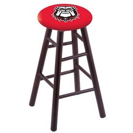 Stool with Georgia "Bulldog" Logo Seat by Holland Bar Stool Co., RCMSDCGA-Dog Stool with Georgia "Bulldog" Logo Seat by Holland Bar Stool Co., RCMSDCGA-Dog