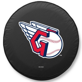 Cleveland Guardians Vinyl Tire Cover, AGS-TCAMLBCleBK Cleveland Guardians Vinyl Tire Cover, AGS-TCAMLBCleBK